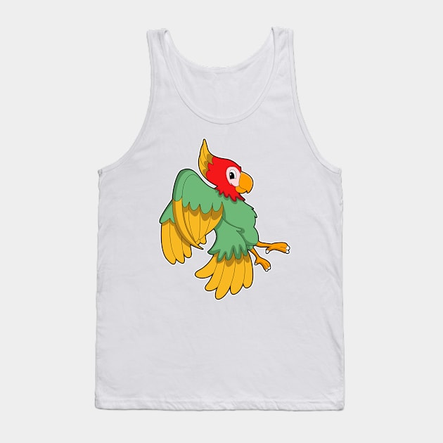 Parrot with red Head Tank Top by Markus Schnabel